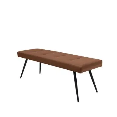 Fontana Dining Bench - Tan, Faux Leather image
