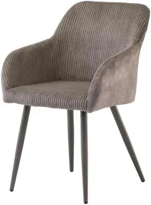 Gavi Dining Chair Set of 2 - Brown, Velvet