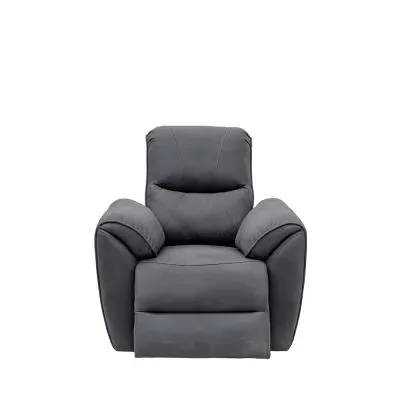 Gianni Electric Recliner Armchair - Charcoal, Fabric image