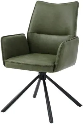 Granada Dining Armchair - Dark Green