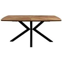 Hampton 6 Seater Dining Table with Spider Legs - Oak