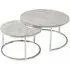 Hanson Set of 2 Round Coffee Tables - Grey, Sintered Stone