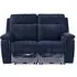 Havana 2-Seater Electric Recliner Sofa - Blue, Fabric