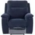 Havana Electric Recliner Armchair - Blue, Fabric