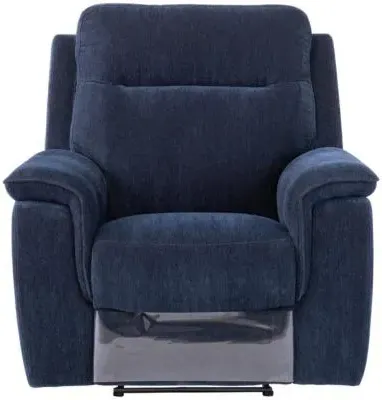 Havana Electric Recliner Armchair - Blue, Fabric image