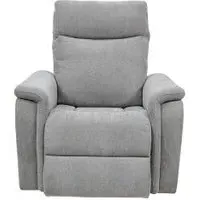 Hayward Electric Recliner Armchair - Light Grey, Fabric