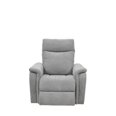 Hayward Electric Recliner Armchair - Light Grey, Fabric image