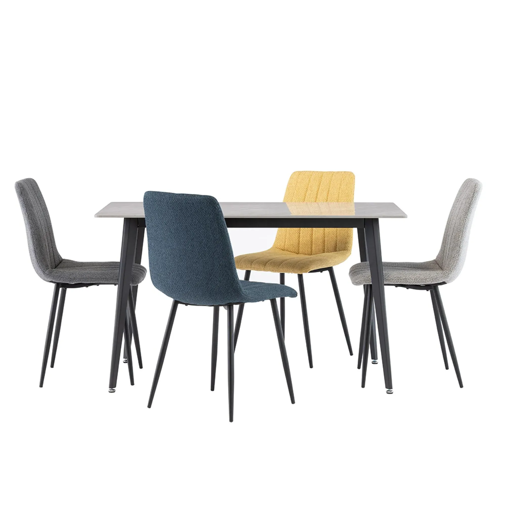 IVY 4-Seater Dining Table - Rebecca Grey, Sintered Stone