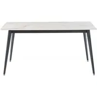 Ivy 6-Seater Dining Table - Kass Gold, Sintered Stone