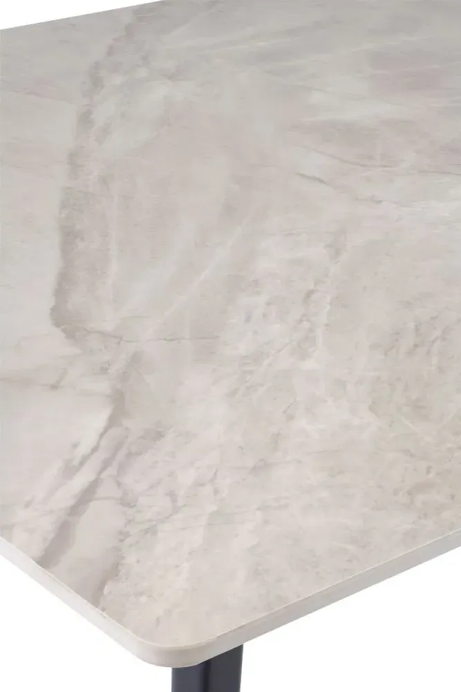 Ivy 6-Seater Dining Table - Rebecca Grey, Sintered Stone