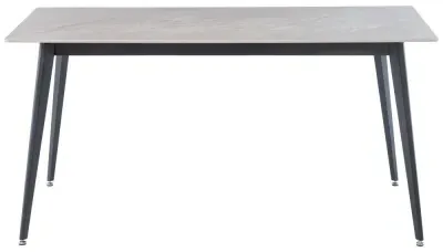 Ivy 6-Seater Dining Table - Rebecca Grey, Sintered Stone