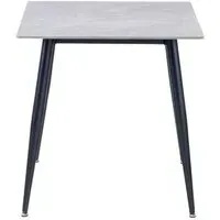 Lavina Square 2-Seater Dining Table - Rebecca Grey