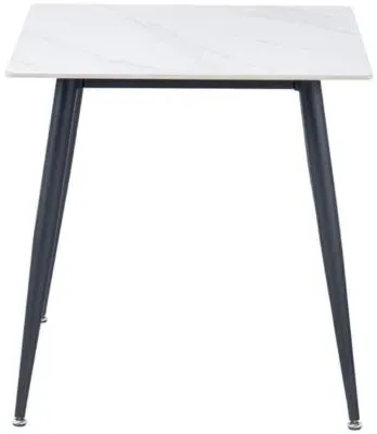 Lavina Square 2-Seater Dining Table - White Snow