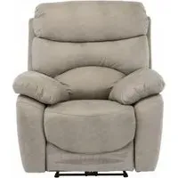 Layla Electric Recliner Armchair - Natural, Fabric