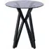 Lisbon Glass End Table - Grey