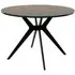 Loreta 2 Seater Round Dining Table - Grey Oak, Glass
