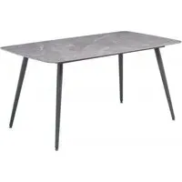Modesto 6-Seater Dining Table - Grey, Sintered Stone