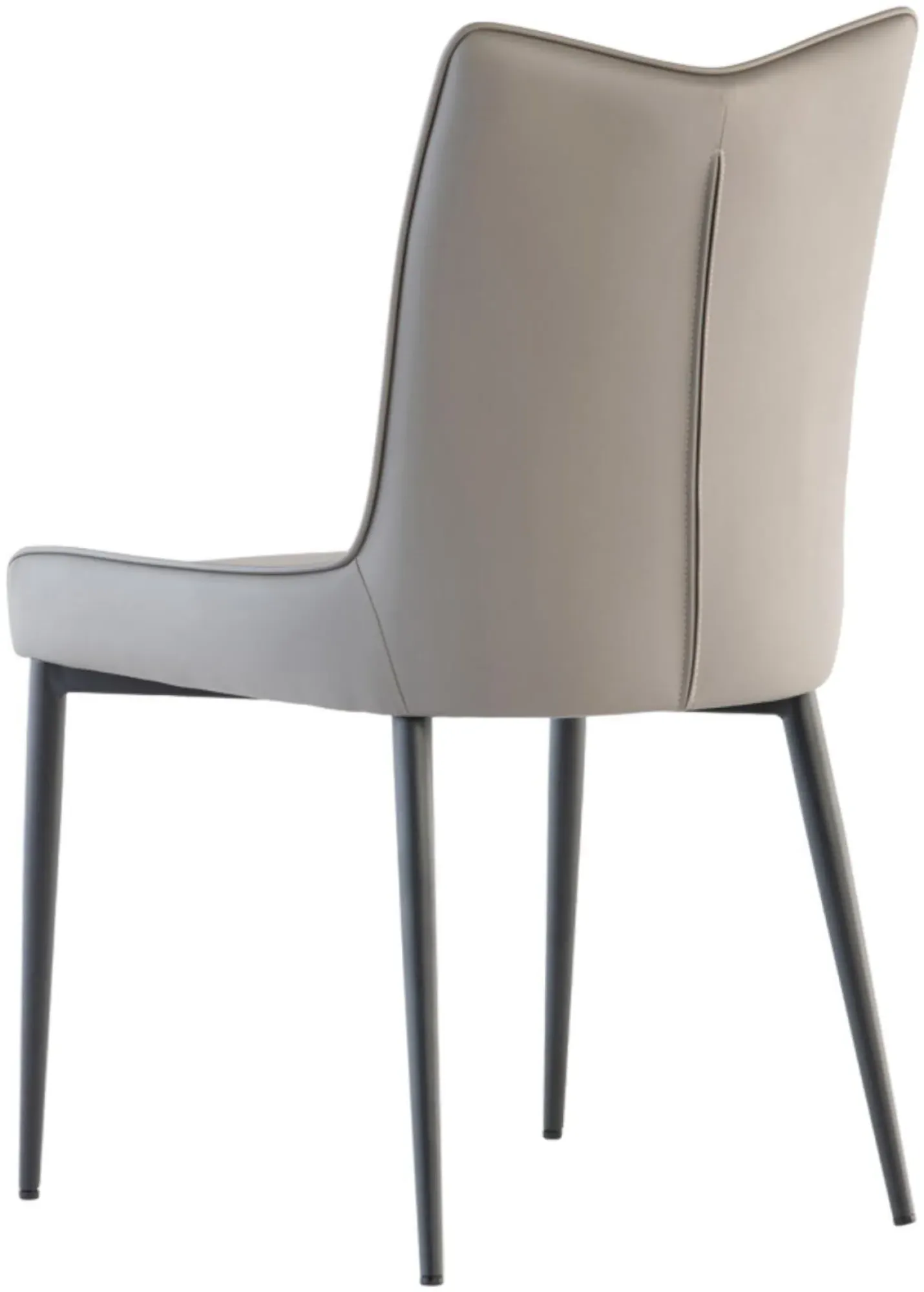 Nardo Dining Chair Set of 2 - Grey, Faux Leather