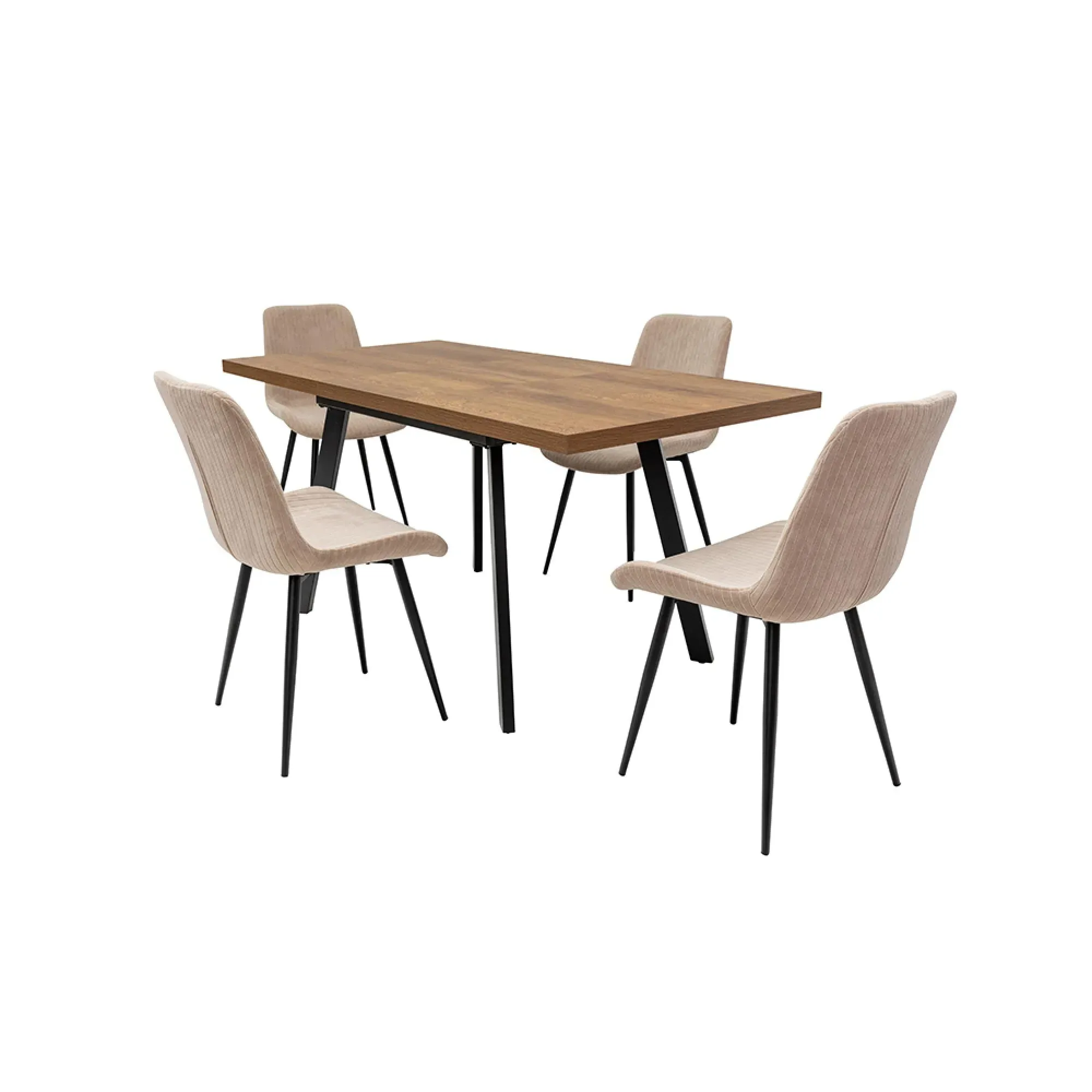 Panama 4-6 Seater Extendable Dining Table - Dark Oak