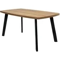 Panama 6 Seater Dining Table - Dark Oak