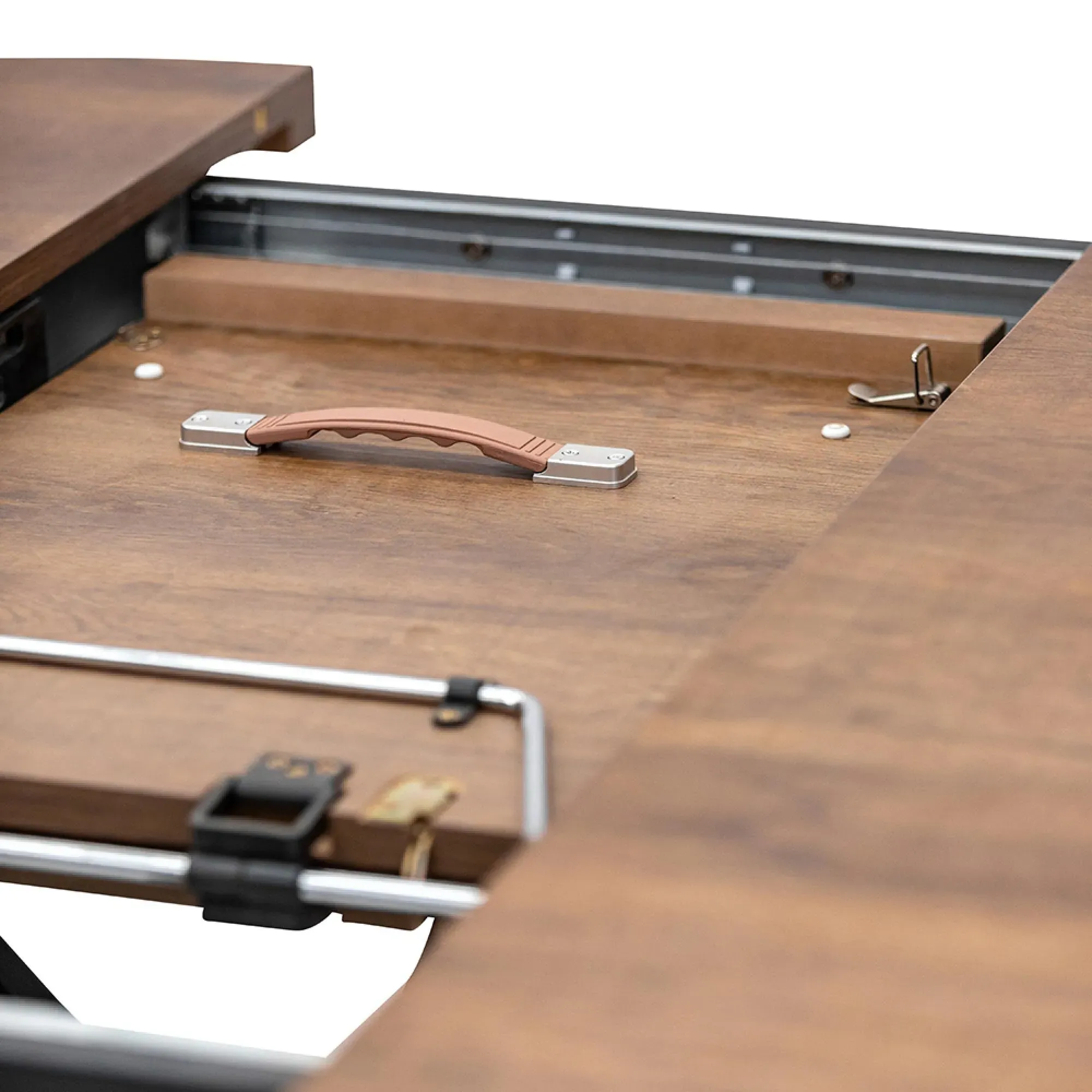 Panama Extendable Round Dining Table - Dark Oak