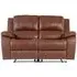 Pellini 2-Seater Electric Recliner Sofa - Dark Tan, Leather