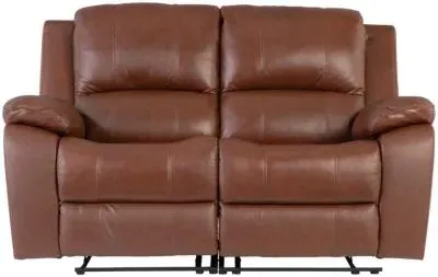 Pellini 2-Seater Electric Recliner Sofa - Dark Tan, Leather