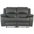 Pellini 2-Seater Electric Recliner Sofa - Grey, Leather