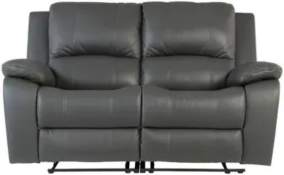 Pellini 2-Seater Electric Recliner Sofa - Grey, Leather