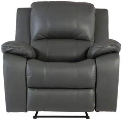 Pellini Electric Recliner Armchair - Grey, Leather