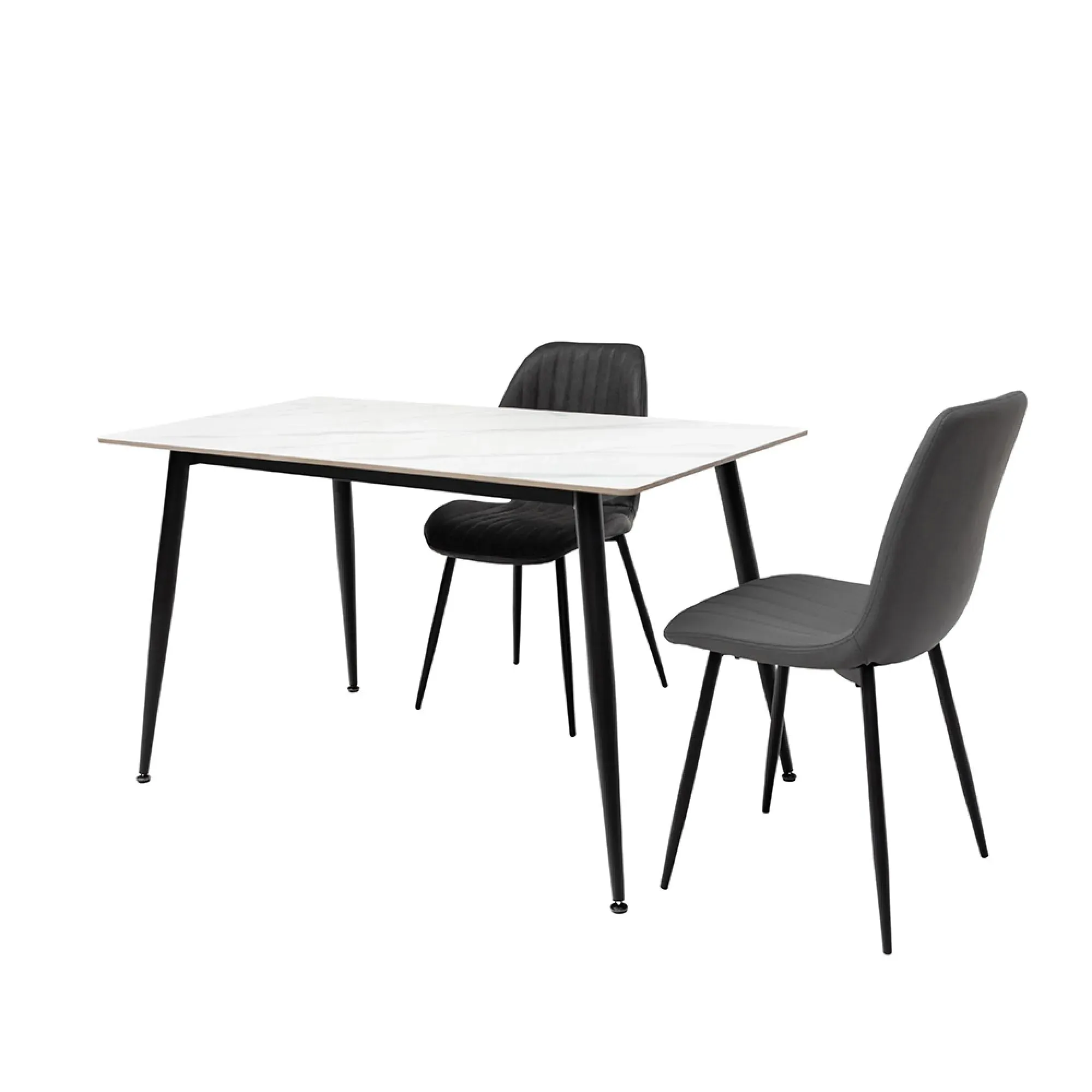 Riga 4-Seater Dining Table - Snow White, Sintered Stone