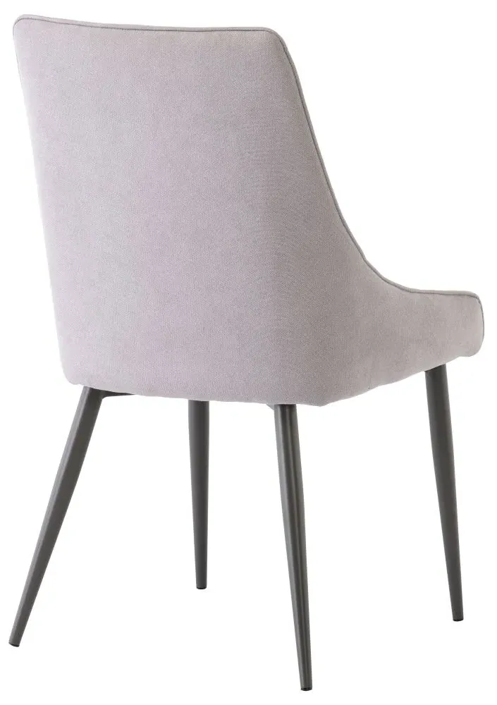 Rimini Dining Chair - Grey, Fabric