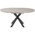 Rimini Round Extending Dining Table - Light Grey