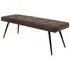 Sabena Dining Bench - Antique Ebony, Fabric