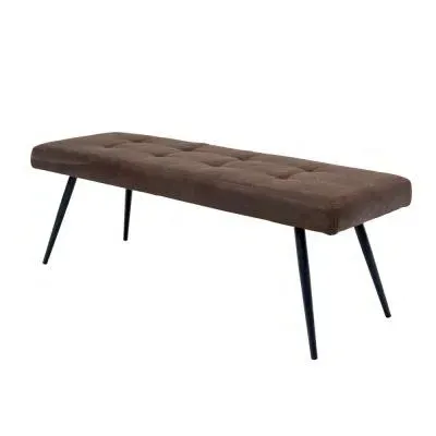 Sabena Dining Bench - Antique Ebony, Fabric image