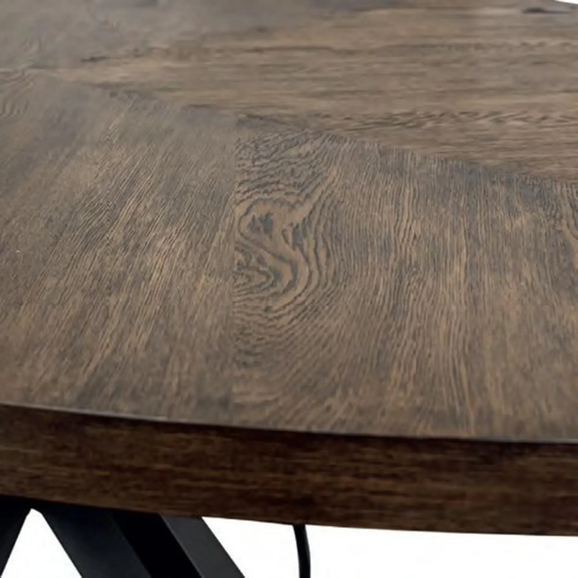 Samara 8 Seater Oval Dining Table with Spider Legs - Dark Oak