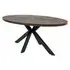 Samara 8 Seater Oval Dining Table with Spider Legs - Dark Oak