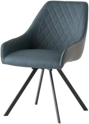 Seville Swivel Dining Chair Set - Blue image
