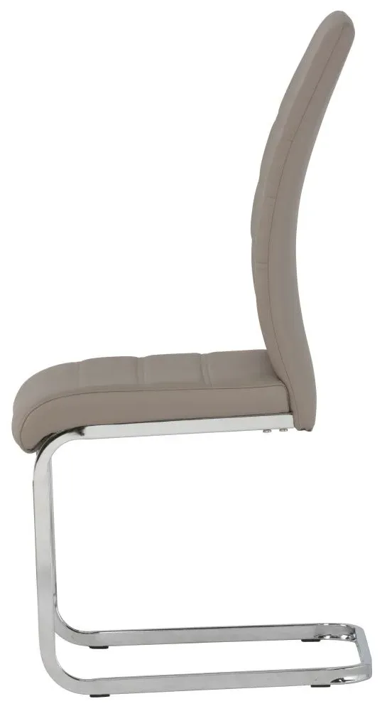 Soho Dining Chair Set of 2 - Cappuccino, Faux Leather