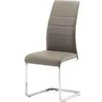 Soho Dining Chair Set of 2 - Taupe, Faux Leather