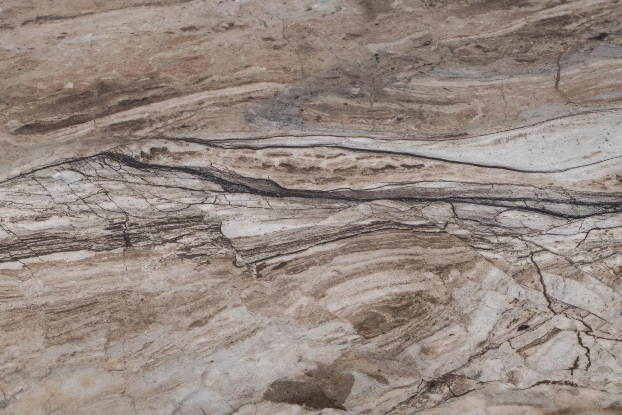 Solero 6-Seater Dining Table - Brown, Sintered Stone