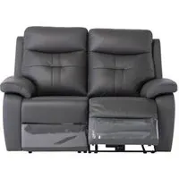 Sophia 2-Seater Electric Recliner Sofa - Charcoal, Leather