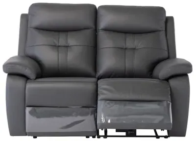 Sophia 2-Seater Electric Recliner Sofa - Charcoal, Leather