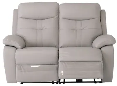 Sophia 2-Seater Electric Recliner Sofa - Light Grey, Leather