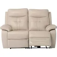 Sophia 2-Seater Electric Recliner Sofa - Light Stone, Leather