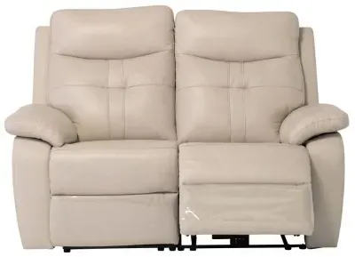 Sophia 2-Seater Electric Recliner Sofa - Light Stone, Leather