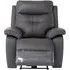 Sophia Electric Recliner Armchair - Charcoal, Leather
