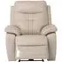 Sophia Electric Recliner Armchair - Light Stone, Leather
