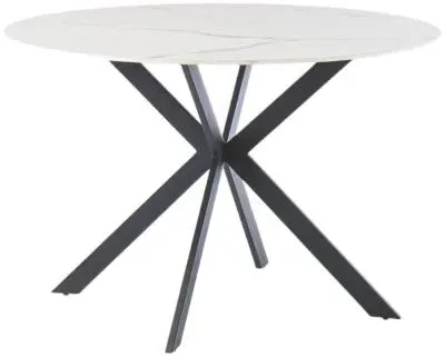 Talia 4-Seater Round Dining Table - Italy White, Sintered Stone