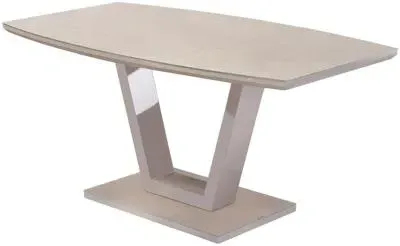 Venice 6-Seater Dining Table - Latte, Marble